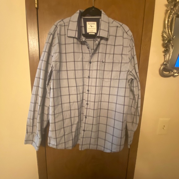 Old khaki button down mens shirt XL - Picture 2 of 6